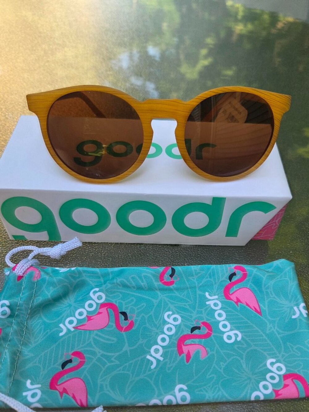 Goodr Light Brown Circle G Sunglasses